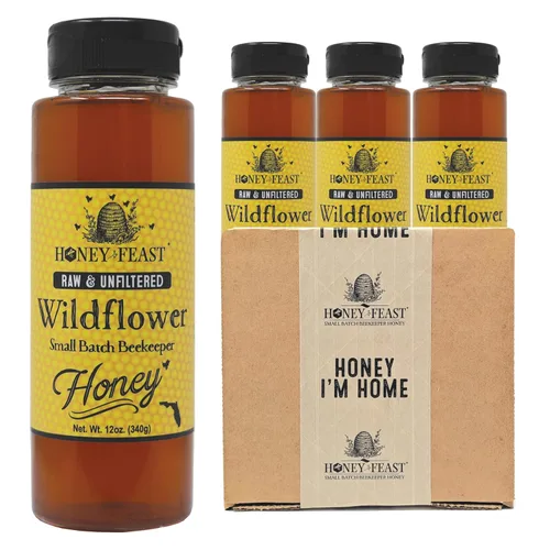 Miniatura 27 de Honey Feast, Miel de Flor Silvestre, 12 Onza