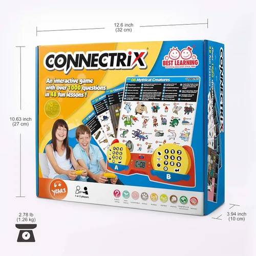 Miniatura 7 de BEST LEARNING Connectrix - Juego educativo a juego para niños a partir de 6 años, de 1 a 2 jugadores, juguete educativo como regalo de cumpleaños