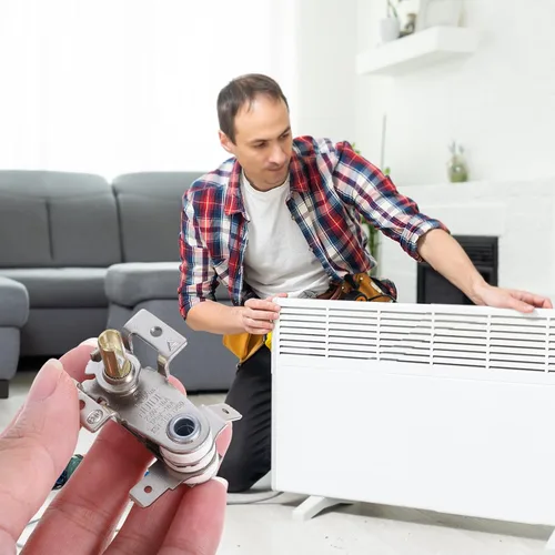 Miniatura 5 de OUNONA - Termostato de repuesto para radiador eléctrico compacto de 1.37 x 1.37 x 1.29 pulgadas, enchufe de control de temperatura, termostato