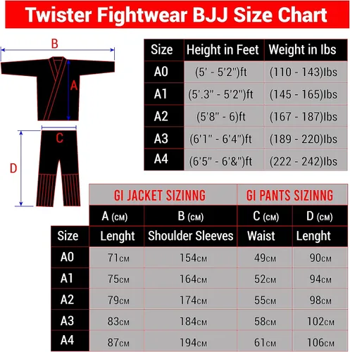 Miniatura 7 de Twister Concurso brasileño Jiu Jitsu Gi Uniforme de Jiu Jitsu BJJ Gi Tela ligera preencogida Viene con cinturón gratis