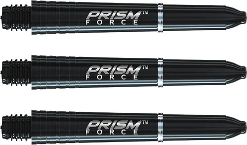 WINMAU Prism Force - Tallos de dardos de policarbonato – 1 juego por paquete (3 ejes en total) 7 colores 3 tamaños