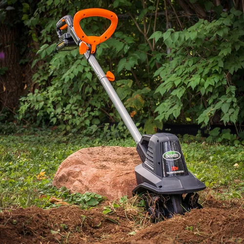 Miniatura 3 de Scotts Outdoor Power Tools TC70020S cultivador de jardín inalámbrico de 20 voltios y 7.5 pulgadas, (batería de 2 Ah y cargador rápido incluidos)