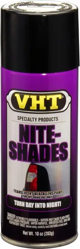 VHT SP999 Nite-Shades Cubierta de lente de recubrimiento - Pintura en aerosol negra translúcida - 10 onzas Lata de aerosol