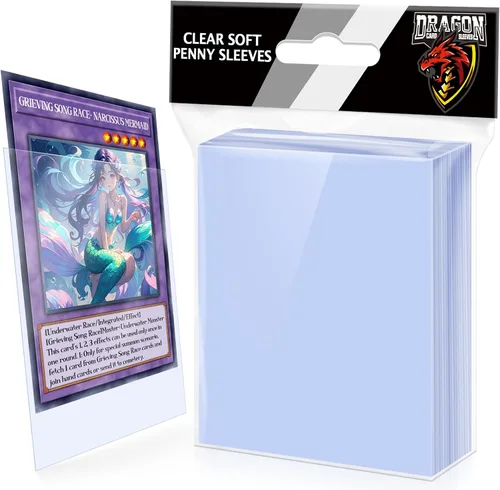 100 unidades de fundas de plástico para tarjetas con abertura superior, fundas Penny Soft para protectores de tarjetas de béisbol, adecuadas para
