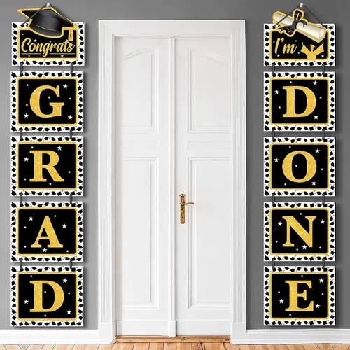 KatchOn, Cartel de puerta de graduación con texto en inglés «Congrats Grad» de 59 pulgadas, sin bricolaje | Cartel de puerta de graduación «I'm