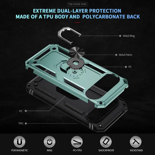 Miniatura 7 de Korecase Funda para Google Pixel 6 Pro de Servicio Pesado Resistente de Cuerpo Completo a Prueba de Arañazos a Prueba de Golpes Protección