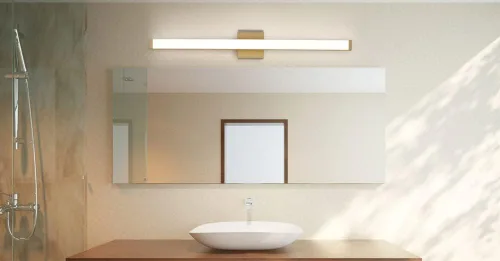 Miniatura 6 de Maxim 52000BZ Spec Collection - Lámpara LED regulable de 18 pulgadas para tocador de baño, I 3500 K, bronce, moderna y contemporánea, perfecta