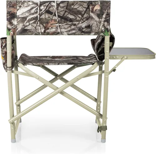 Miniatura 6 de Picnic TIME Silla de directores al aire libre con mesa auxiliar, silla de playa para adultos, silla de camping con mesa Camouflaje