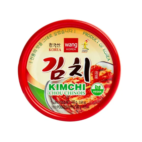 Wang Kimchi coreano enlatado – Auténtico repollo de napa fermentado con Gochugaru | Kimchi multiusos rico en probióticos | Sabor coreano picante |