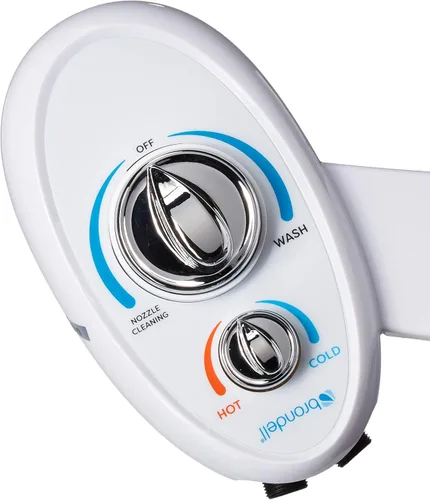 Miniatura 3 de Brondell Accesorio de bidé de mano izquierda SouthSpa de doble temperatura - panel de control en el lado izquierdo - Doble temperatura para lavado