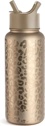 Miniatura 6 de Simple Modern botella de agua reutilizable con tapa para beber y con pajilla, termo de acero inoxidable con aislamiento al vacío, para gimnasio