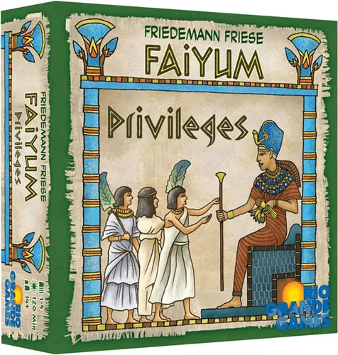 Rio Grande Games Faiyum Privileges - Juego de cartas de estrategia de expansión, 1-5 jugadores, a partir de 14 años