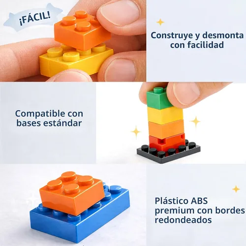 Miniatura 8 de FUN LITTLE TOYS 1100 bloques de construcción para niños de 6 a 12 años, juego de ladrillos a granel de aprendizaje STEM, 147 formas, 17
