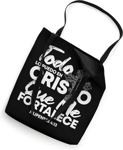 Miniatura 2 de Christian Spanish Religious Bible Verse Saying Bolsa de mano