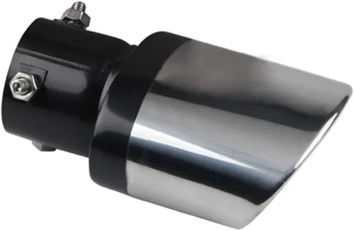 Miniatura 6 de Tubos de punta de silenciador de escape de coche de acero inoxidable universal tipo recto atornillado para tubos de 1.5 a 2.1 pulgadas de diámetro