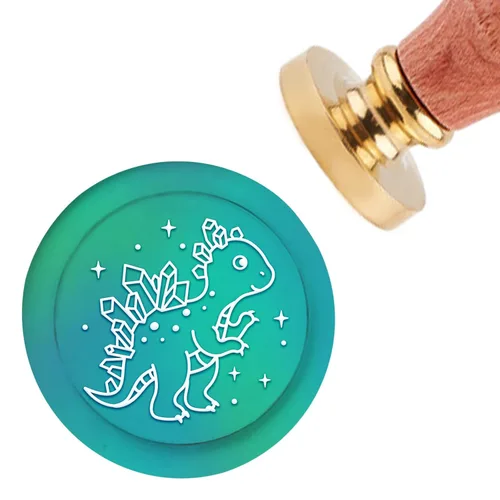 Miniatura 15 de CRASPIRE Sello de cera de conejo, sello de conejo, luna, rosa, sello de cobre, 1.181 in, cabeza de latón extraíble retro con mango de madera