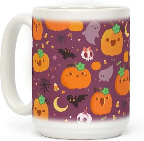 Miniatura 164 de LookHUMAN Taza de Café de Halloween – Halloween Is Meowgical Tazas, Taza de Café Espeluznante Idea de Regalos de Taza, 15 Onzas 10-Blanco