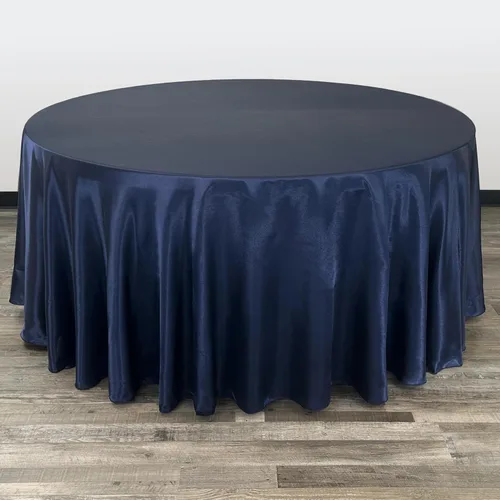 Miniatura 33 de YOUR CHAIR COVERS - Mantel redondo de satén de 120 pulgadas, color rubor, manteles de mesa redondos para mesas de banquete de 5 pies Blush