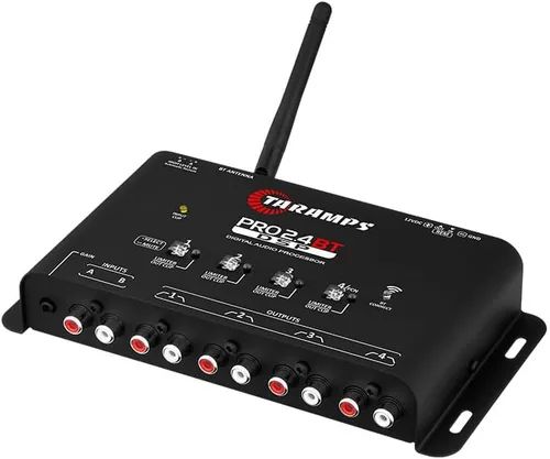 Miniatura 3 de Taramps Pro 2.4 BT Bluetooth DSP Crossover Full, procesador de señal digital, ecualizador de audio para automóvil con aplicación, ganancia de hasta