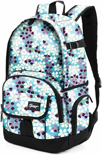 Miniatura 46 de Mochila escolar estilo Rickyh, mochila de viaje para hombres y mujeres, mochila ligera con compartimento para portátil, Tamaño único