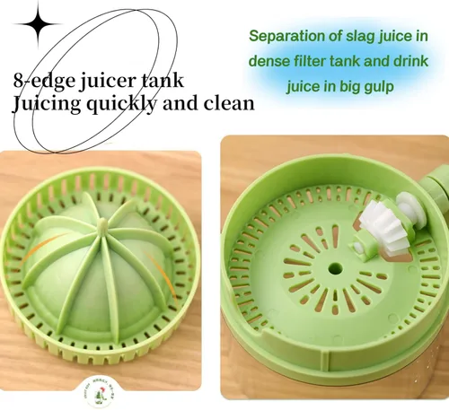 Miniatura 4 de Exprimidor manual de frutas para sandía, limón, uva, granada con cortador de sandía, cortador de frutas de acero inoxidable 2 en 1, extractor