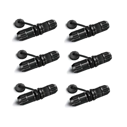 Acoplador RJ45 impermeable, conector Ethernet Cat 6 empalmes para exteriores, hembra a hembra, montaje en panel, adaptador de acoplador de cable LAN