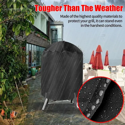 Miniatura 5 de Funda para parrilla, cubierta de parrilla de gas de 22 pulgadas, impermeable, resistente a la intemperie, resistente a los rayos UV y a