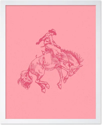 Miniatura 40 de Poster Master Póster de Rodeo marrón – Estampado retro de vaquero sobre caballo – Arte de vaquero – Arte occidental – Arte del salvaje oeste