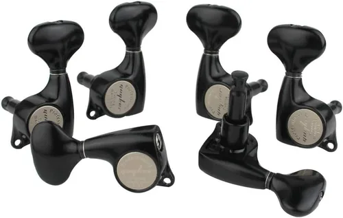 Miniatura 3 de Guyker Cabezales de Máquina de Guitarra (3L + 3R) – Juego de Afinadores de Clavijas de Afinación Selladas 1:21 de Repuesto para Guitarras Eléctricas