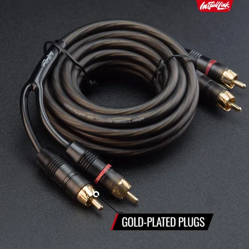 Miniatura 8 de Install Link Cable de audio RCA para subwoofer o cable estéreo, 2 canales, 12 pies
