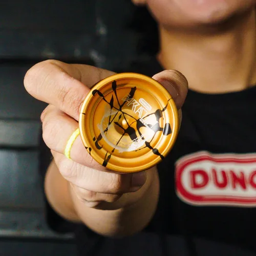 Miniatura 6 de Duncan Toys Barracuda - Yoyó sin respuesta de nivel profesional, rodamiento cóncavo y cuerpo de aluminio, azul con salpicaduras