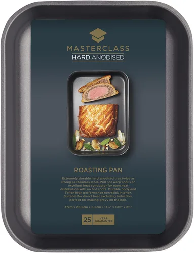 Miniatura 2 de MasterClass - Asador anodizado duro (aluminio, 14.6 x 10.4 in, revestimiento antiadherente de teflón)