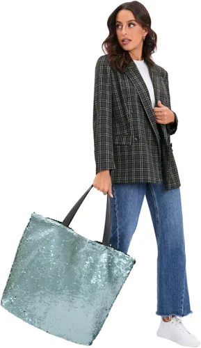 Miniatura 7 de Sequin Bling Tote Bag for WomenLarge Bling Beach Tote Bags
