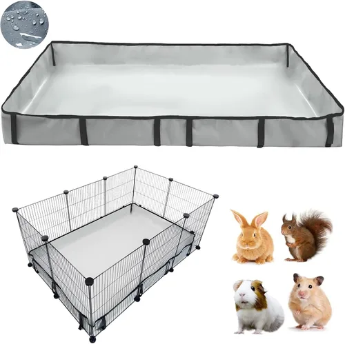 Miniatura 15 de DZWLKJ Forro de jaula de conejillo de indias, base impermeable y lavable, 28 x 56 pulgadas, adecuado para conejos, chinchillas, erizos, hurones