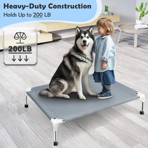 Miniatura 2 de Cama elevada para perros al aire libre, camas para perros grandes, camas elevadas de enfriamiento portátiles para perros grandes para interiores