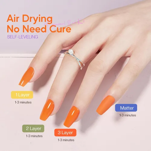 Miniatura 11 de Morovan Juego de esmalte de uñas de uñas: regalo de primavera y verano 2026, 36 piezas, con purpurina y aire brillante, kit de esmalte de uñas