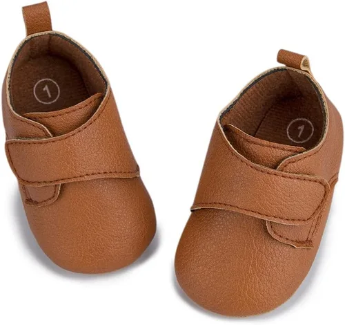Miniatura 4 de HsdsBebe Zapatos Oxford de piel sintética con suela de goma suave, antideslizantes, para niños y niñas, para caminar, mocasines