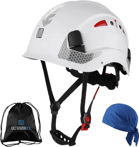 Miniatura 10 de UM ULTRAMAXX Safety Helmet Hard Hat, ANSI Z89.1 Approved Lightweight Vented Work Helmet, 6-Point Adjustable Ratchet Suspension Hardhat Ideal for