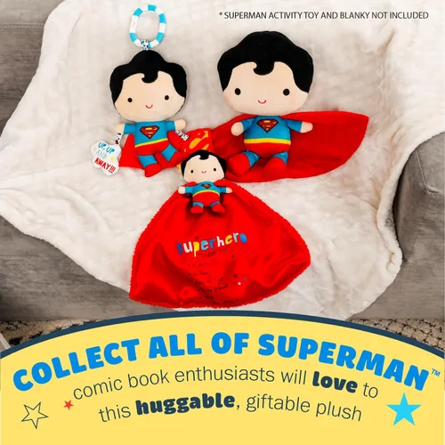 Miniatura 6 de Kids Preferred DC Comics Superman - Animal de peluche suave y abrazable para niños pequeños y niñas, regalo para niños, hombre de acero, 11.5
