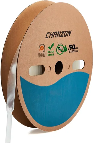 Miniatura 28 de CHANZON - Tubo termorretráctil de poliolefina de 2:1, relación 3/16" (5mm), rollo de 8 pies (2.5M de longitud total), funda transparente