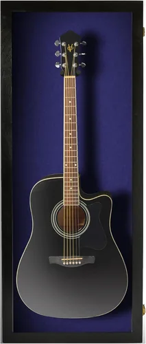 Miniatura 19 de PENNZONI Vitrina de guitarra acústica - Estuche acrílico para guitarra acústica - Soporte de pared para guitarra hecha de marco de madera dura