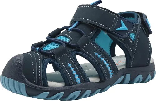 Apakowa - Sandalias deportivas de playa infantiles con suela suave y punta cerrada para niños y niñas pequeños