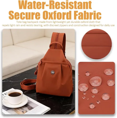 Miniatura 5 de Bolsa de viaje antirrobo premium 3 en 1 2025, bolsa de viaje de 2 vías con correas convertibles e impermeable para mujer