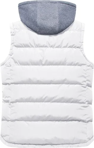 Miniatura 2 de CREATMO US Chaleco de invierno para hombre, para exteriores, con capucha, extraíble, acolchado, sin mangas, chaleco