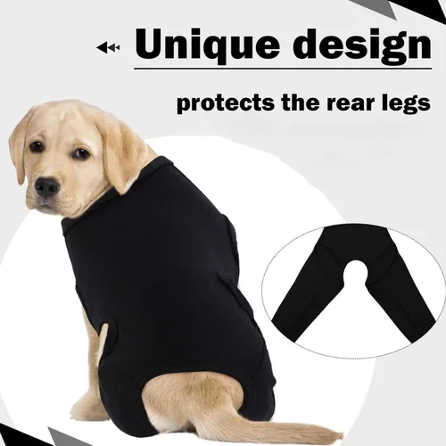 Miniatura 5 de ROZKITCH Manga para Pata Trasera de Perro para Pata Derecha e Izquierda, Protector de Codo Ajustable para Mascotas que Previene Lamer Heridas, Manga