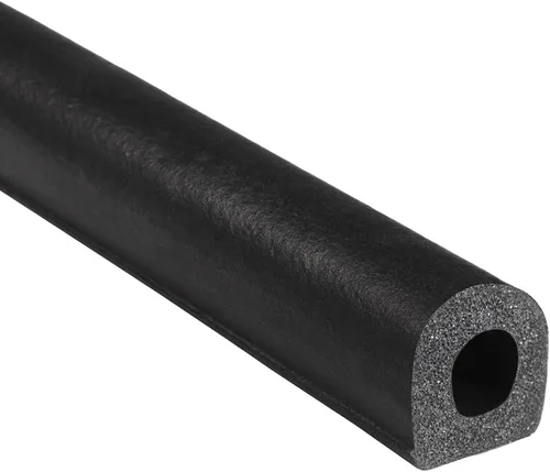 Miniatura 19 de Trim-Lok Sello de goma en forma de D – 1 pulgada de altura, 1 pulgada de ancho, 125 pies de longitud – Sello de espuma EPDM con cinta adhesiva BT