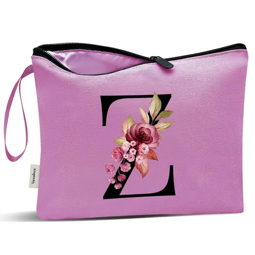 Miniatura 93 de Vavabox A-Z Bolsa de Maquillaje Personalizada, Regalos de Cumpleaños para Mujeres y Mamá, Regalos para la Mejor Amiga, Bolsa de Cosméticos