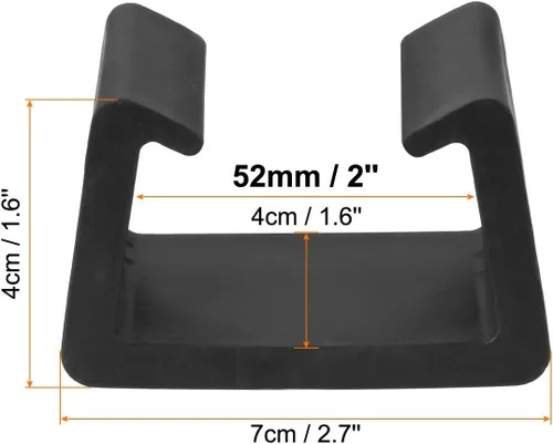 Miniatura 3 de PATIKIL Clips para muebles de patio, paquete de 8 abrazaderas de mimbre para muebles de ratán, sujetadores de silla de conexión fija para jardín al