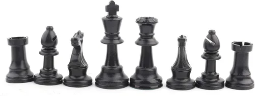 Miniatura 6 de Zer one Juego de ajedrez piezas de ajedrez de plástico juego internacional de ajedrez blanco y negro