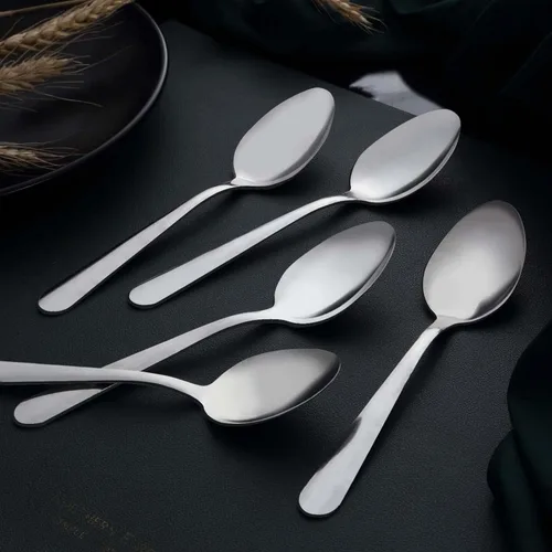 Miniatura 5 de Unokit - Juego de 24 cucharas de té – Cuchara de acero inoxidable de 6.7 pulgadas, postre, mesa, cucharas de cubiertos solo para el hogar, cocina